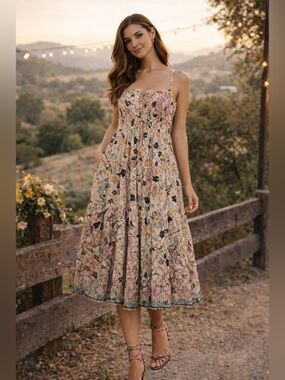 Ulla Johnson Multicolor Floral Dress SZ 0